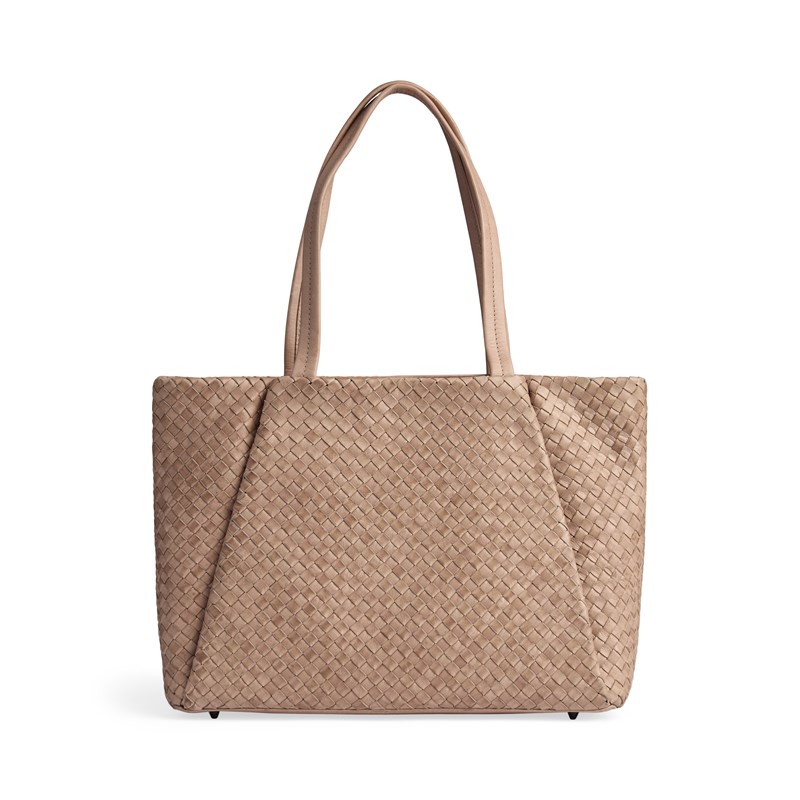 MARKBERG Shopper Sayambg Weave Mocca Brun 15" 1