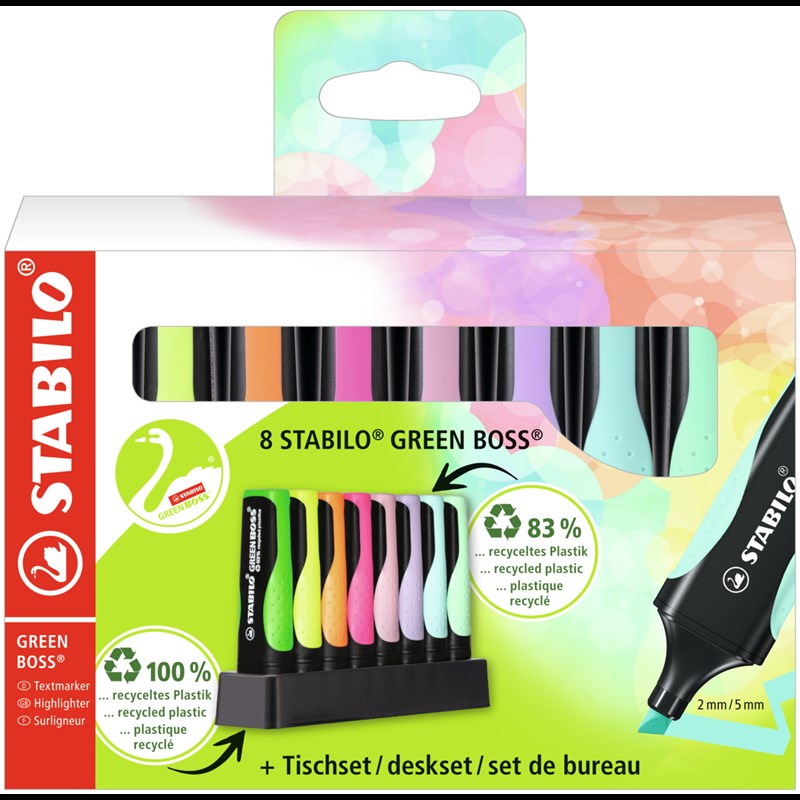 STABILO Highlighter Boss Pastel 8-pack Multi