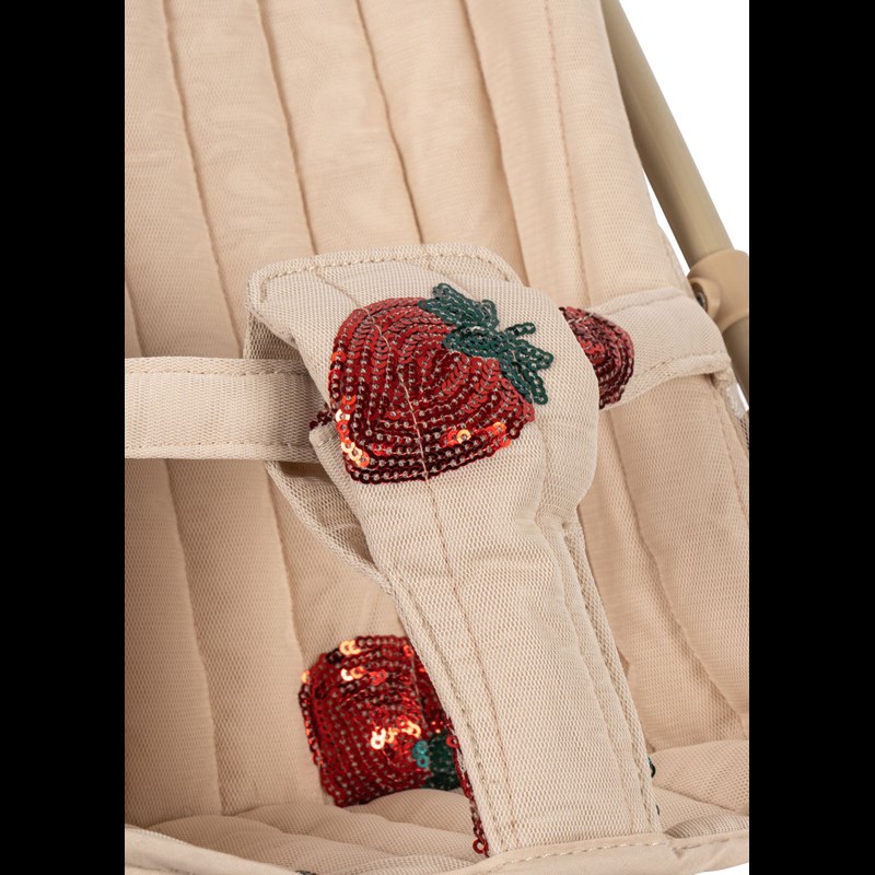 Konges Sløjd Dukkeklapvogn Tulle Rød 3