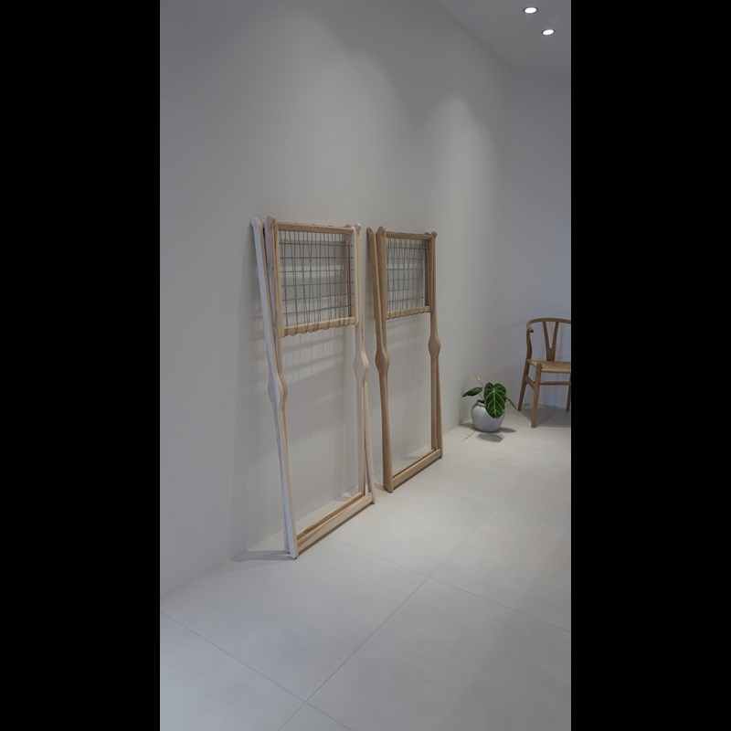 micare Torkställning Massiv ask Brun/beige 6