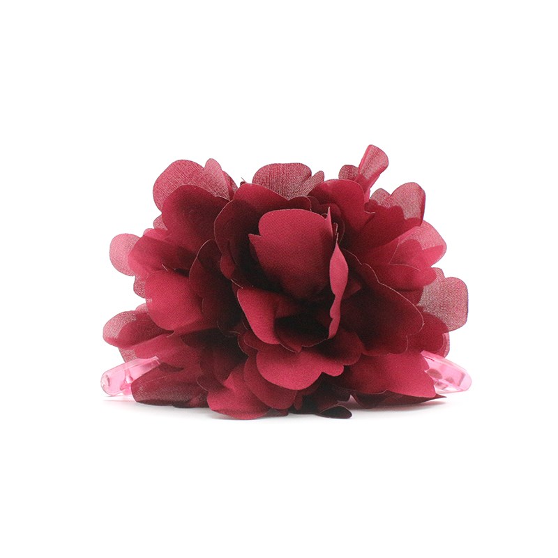 Conmé Hårklämma Lea Big Flower Bordeaux 2