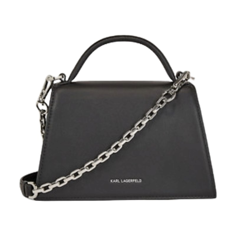 KARL LAGERFELD Axelväska Signature  Svart/Silver 2