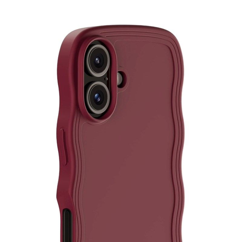Holdit Mobilcover Wavy Bordeaux Iphone 16 3
