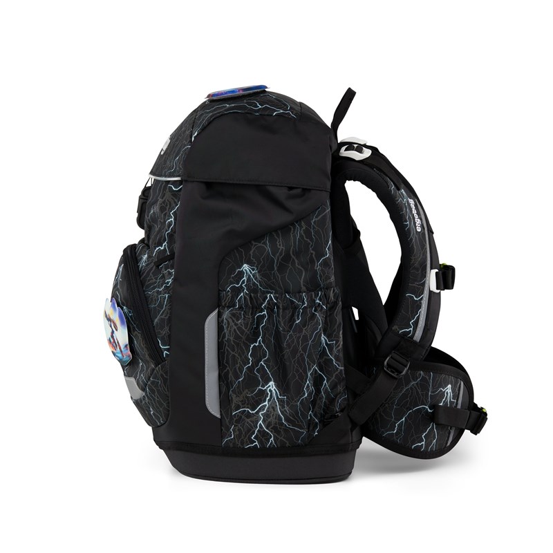Ergobag Skoletaske Flex Super Reflect Sort m/mønster 5