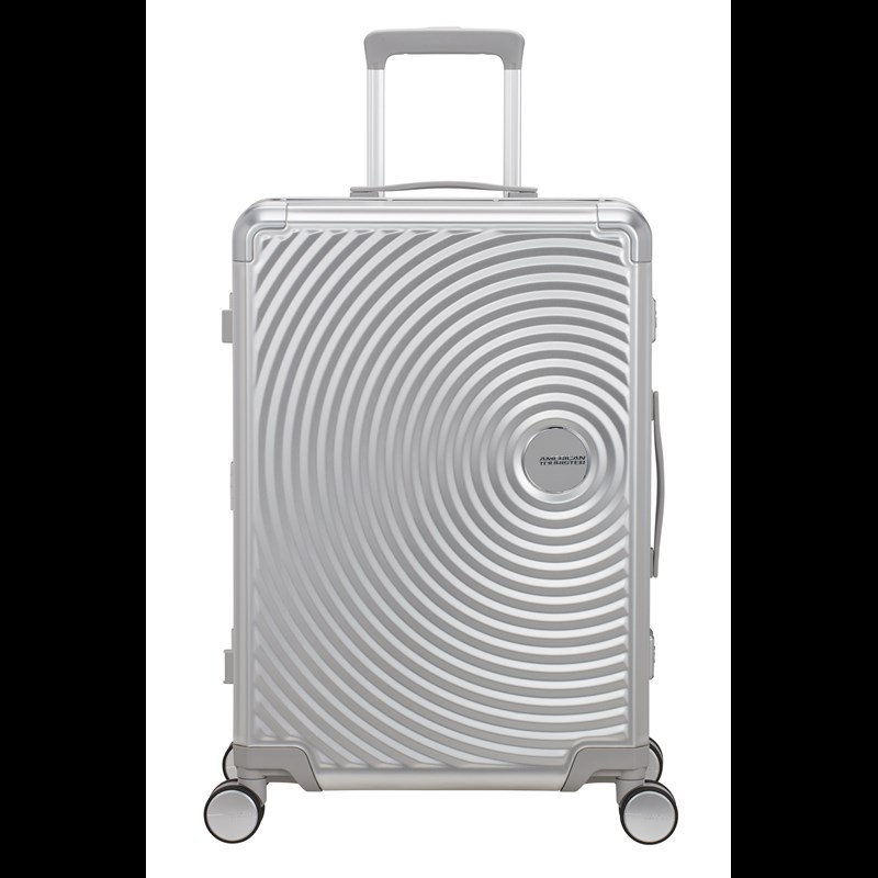 American Tourister Resväska Soundbox Alu Silver 68 Cm 1