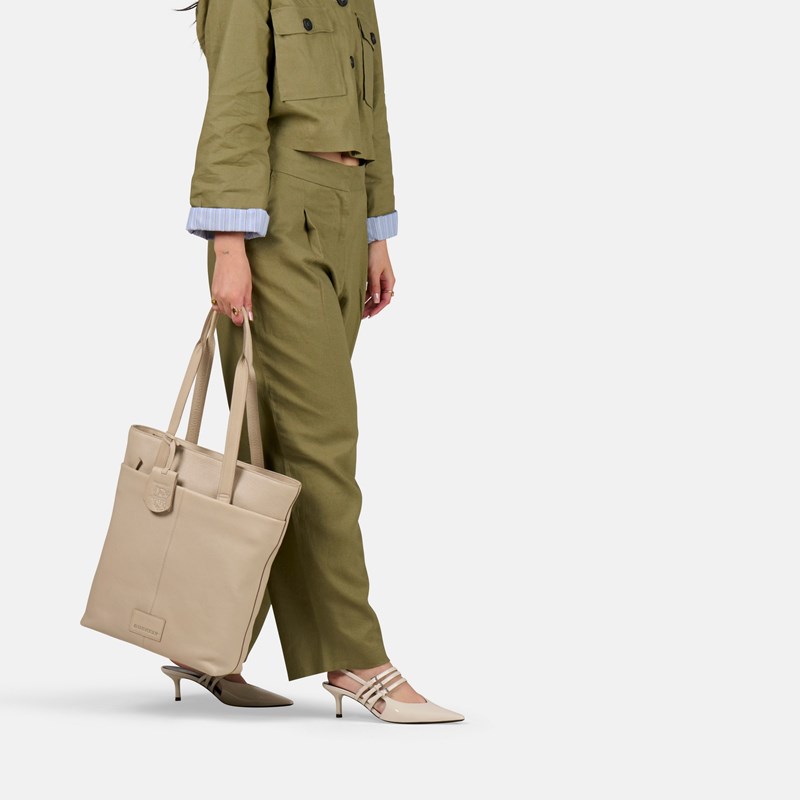 Burkely Shopper Soft Skylar Beige/grå 14" 3
