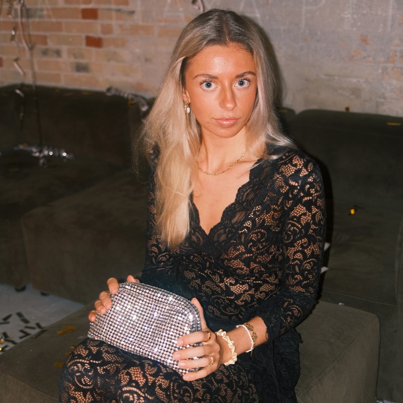 PITAYA Clutch Lulu Silver 2