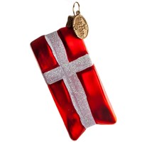 Brink Nordic Julekugle Dannebrog Rød/Hvid 1