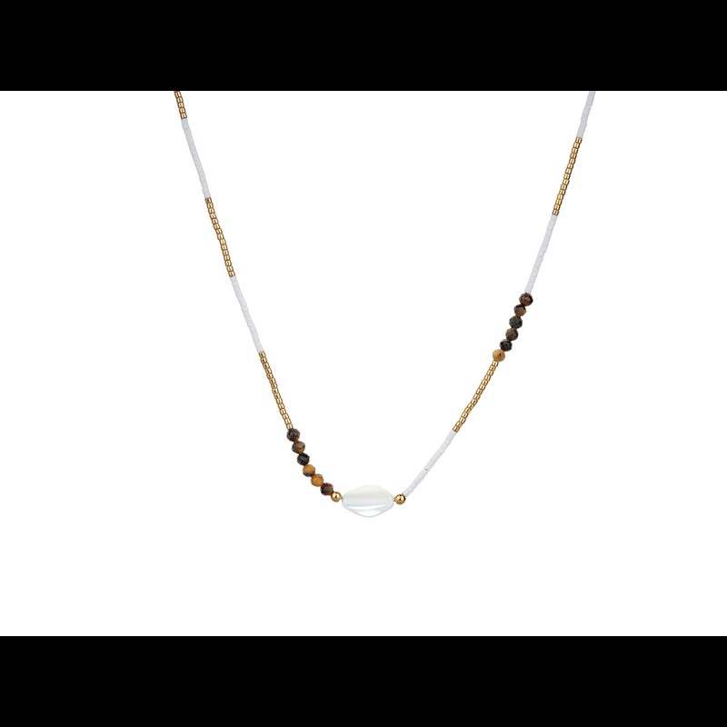 Conmé Halsband Granada Vit/Guld 1