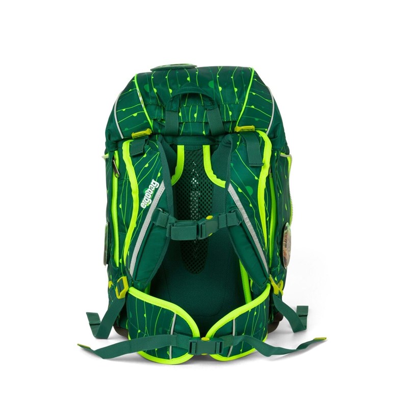 Ergobag Skoletaskesæt Pack Lumi Grøn mønster 5