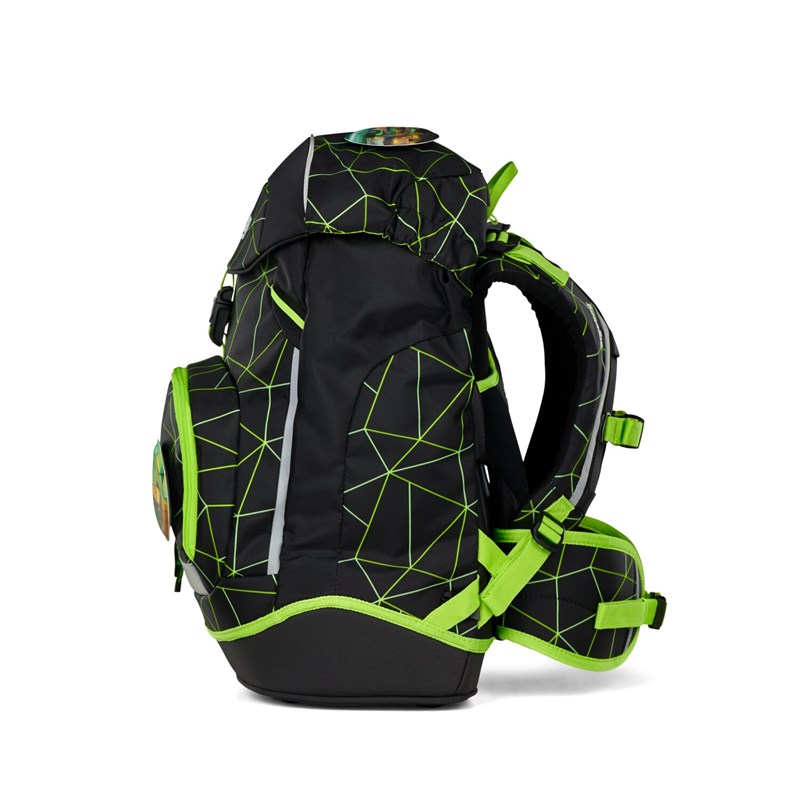 Ergobag Skolväska Prime CyBear Race  Svart- Neon 5