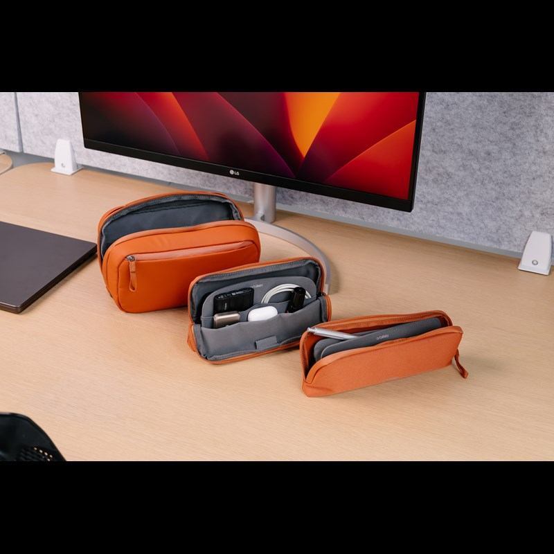 Orbitkey Rejsepung 2 i 1  Brændt Rød 2