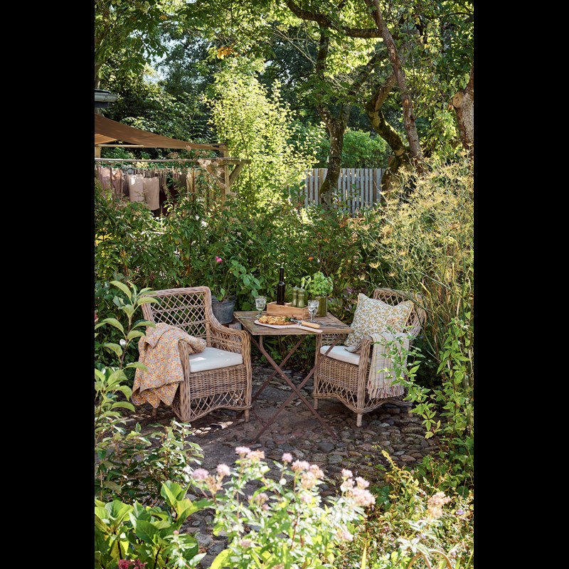 Ib Laursen Tæppe Quiltet Blomster Print 5