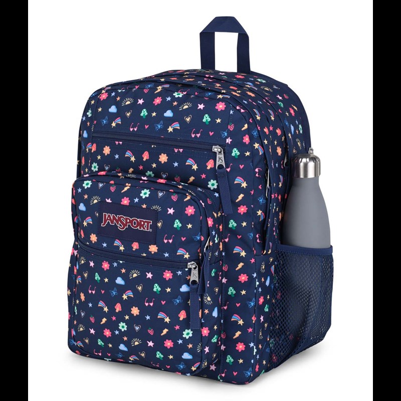 JanSport Ryggsäck Big Student Svart med mönster 15" 3