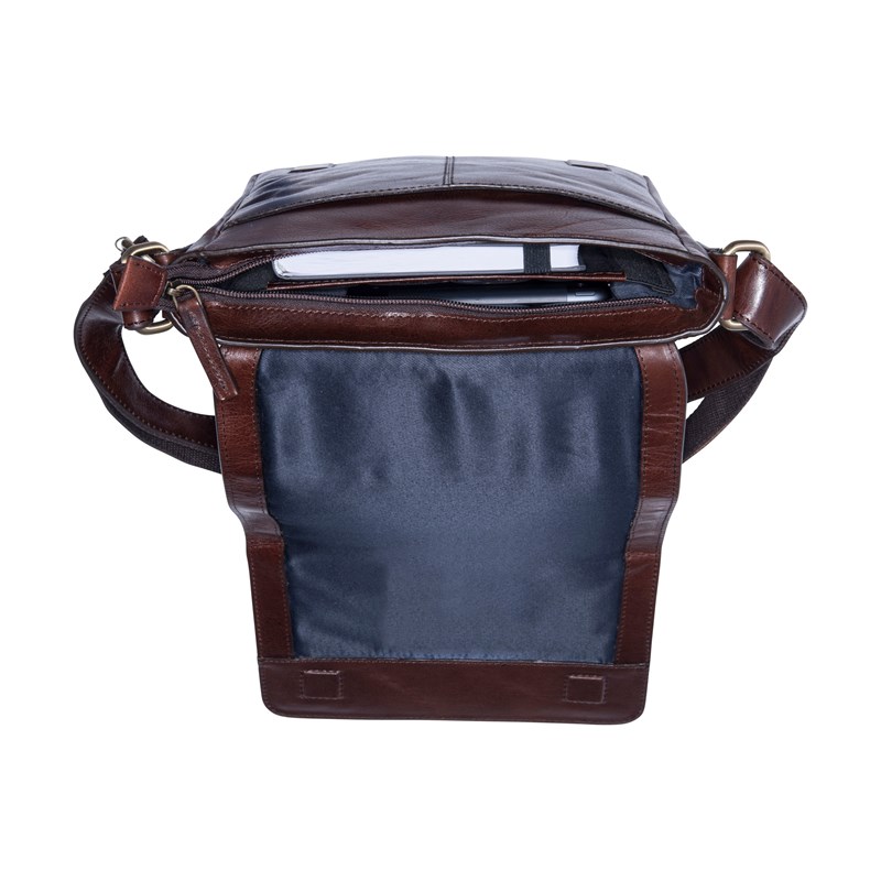 Leonhard Heyden Messenger Cambridge Brun/röd 10" 2