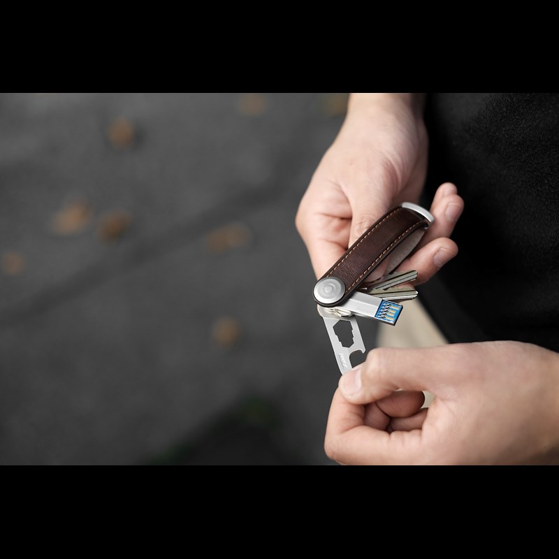 Orbitkey Nøgleholder Leather Brun 5