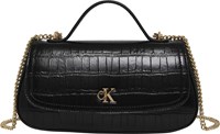 Calvin Klein Axelväska Croc Svart 1