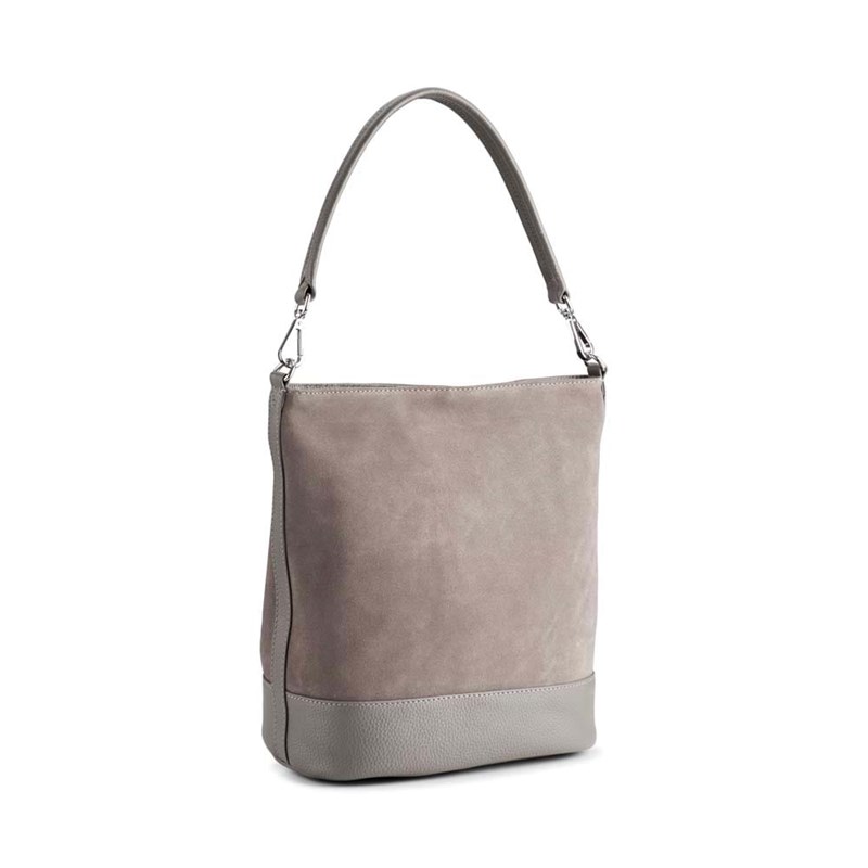 Markberg Skuldertaske Ulrika Suede Grå 2