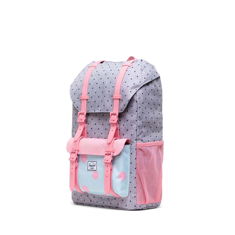 Herschel Skoletaske Little America Yout Sort/grå/pink 3