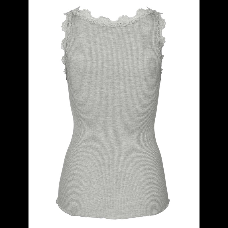 Rosemunde Silketop Lysegrå Str S 2