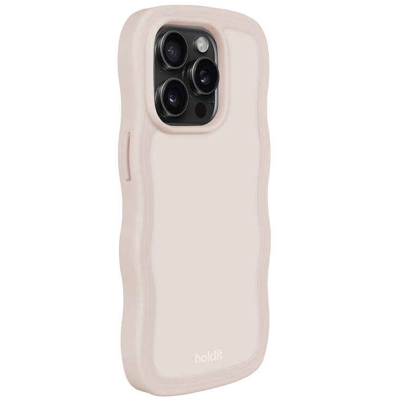 Holdit Mobilcover Wavy Beige iPhone 14 Pro 2