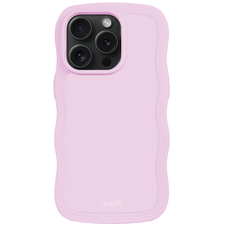 Holdit Mobilcover Wavy Lilla Iphone 15 Pro 1