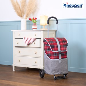 Andersen Indkøbsvogn Scala Shopper Gese Grå/rød alt image