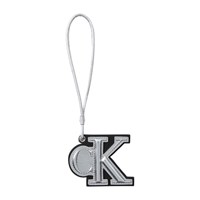 Calvin Klein Bag Charm Monogram Silver