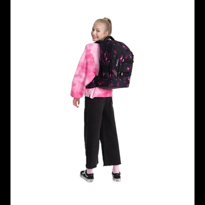 Satch Skoletaske Air Mystic Nights Sort/pink 2