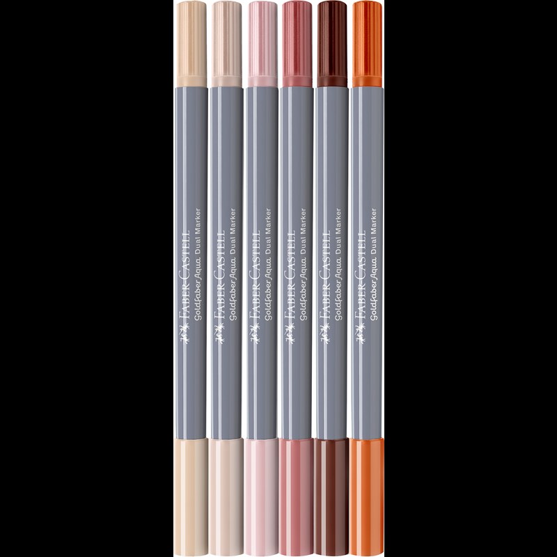Faber-Castell Tuscher Dual Portrait 6 st. Multi 4