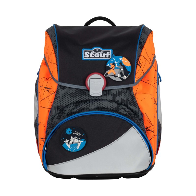 Scout Skoletaskesæt Alpha Stj.Kriger Sort/Orange 2