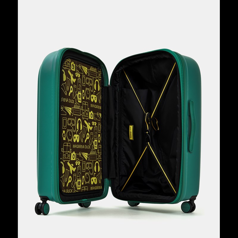 Mandarina Duck Resväska Logoduck + Grön/grön 69 Cm 4