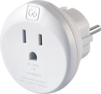 Go Travel Adtapter USA-EU Vit 1