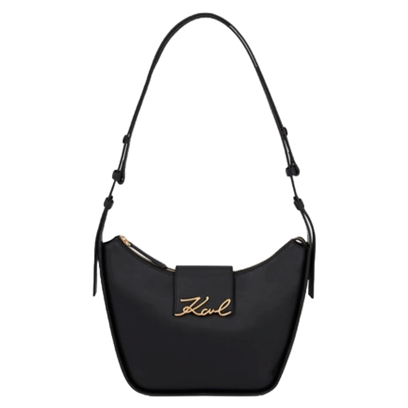 KARL LAGERFELD Axelväska Signature Svart/Guld 1