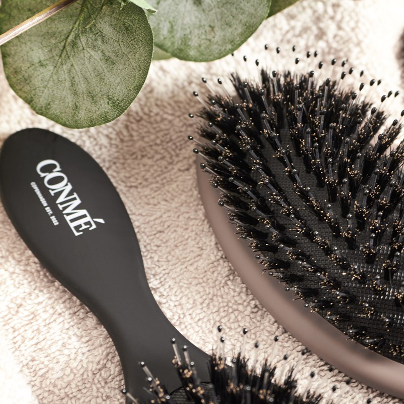 Conmé Hårbørste med vildsvinehår Sort 6