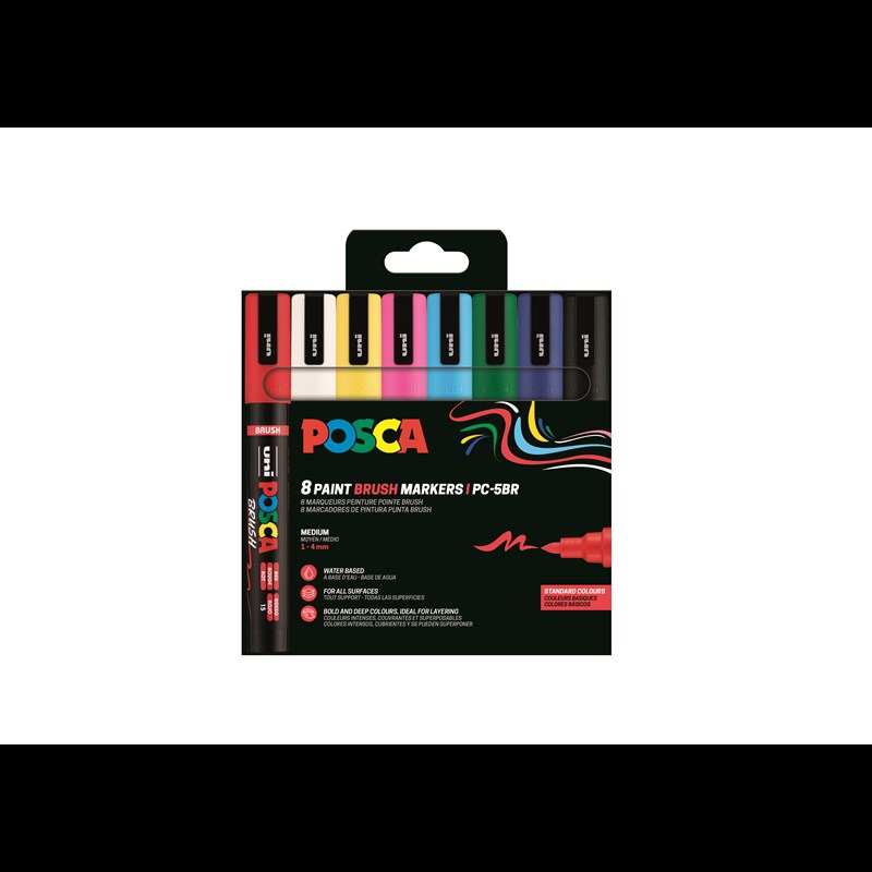 POSCA Pennor POSCA PC-5BR 8-pack Multi 1