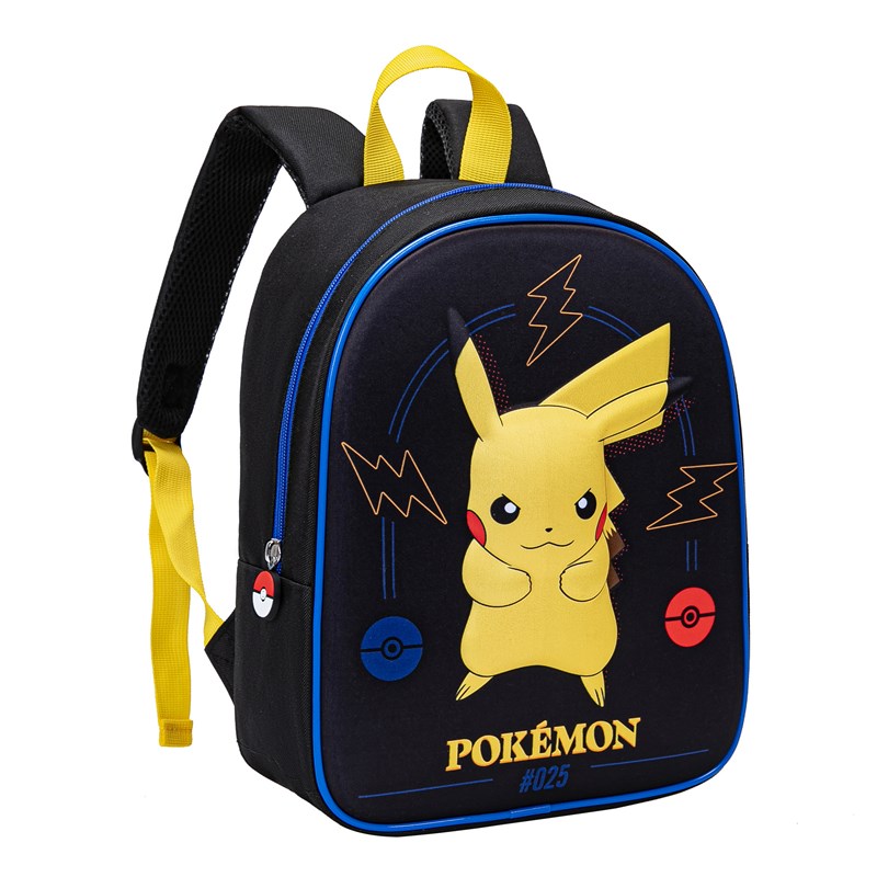 Pokèmon Rygsæk Pikachu Junior Sort- Neon 5