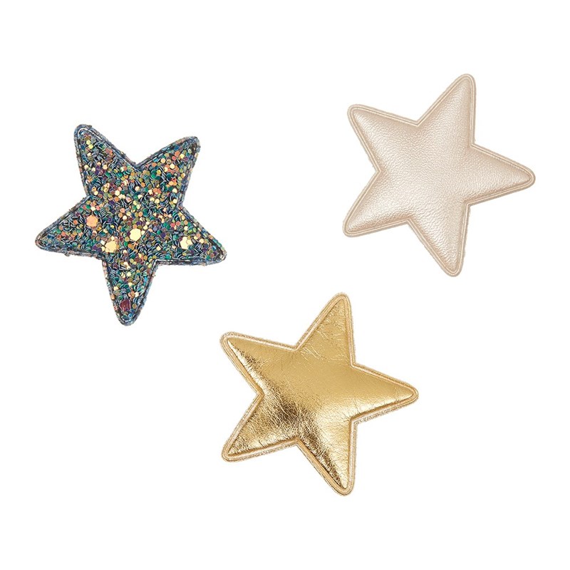 Mimi & Lula Hårclips stjerne 3 Ass farver 1