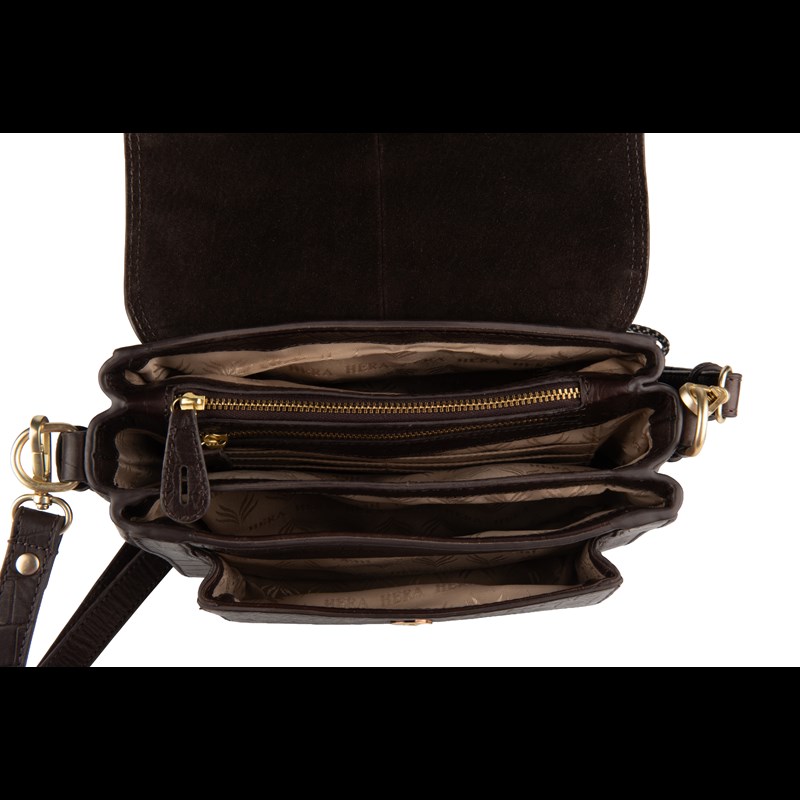 HERA Crossbody Anna Brown Croco 4