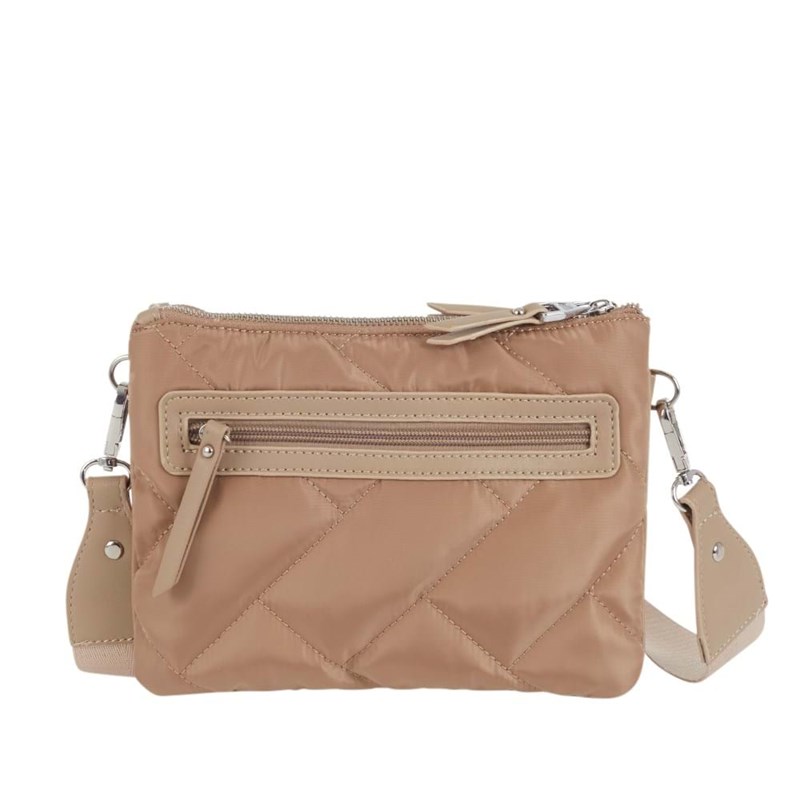 Ulrika Crossbody Quiltet Taupe 2