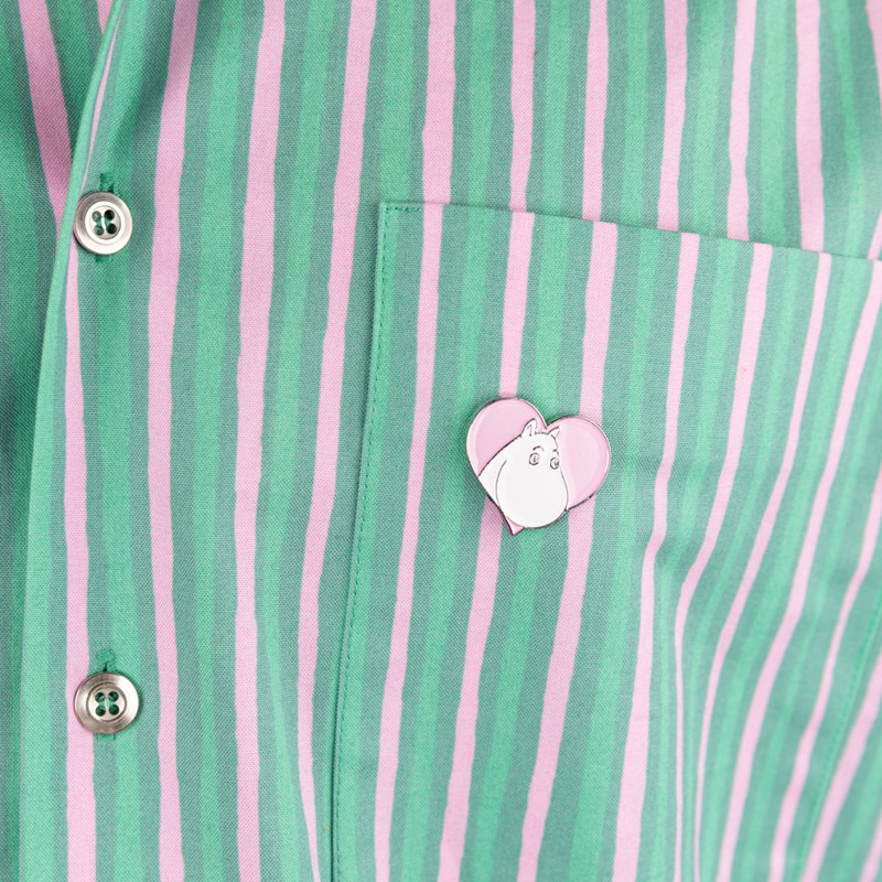Nordic Buddies Brosch Pin Mumintrollet Hjärter 2