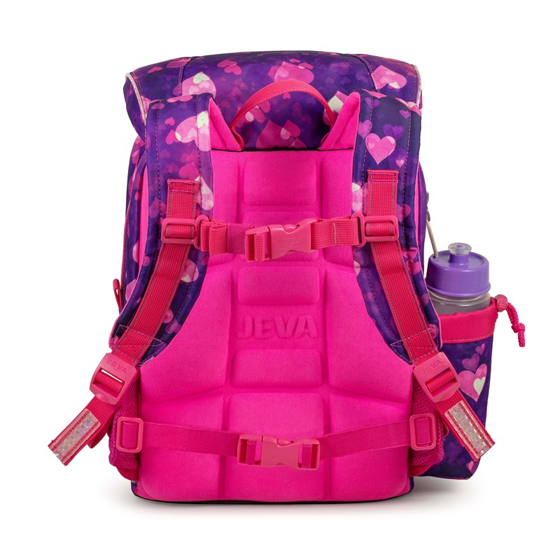 JEVA Skoletaske Beginners Blå/Rød/Sort 4