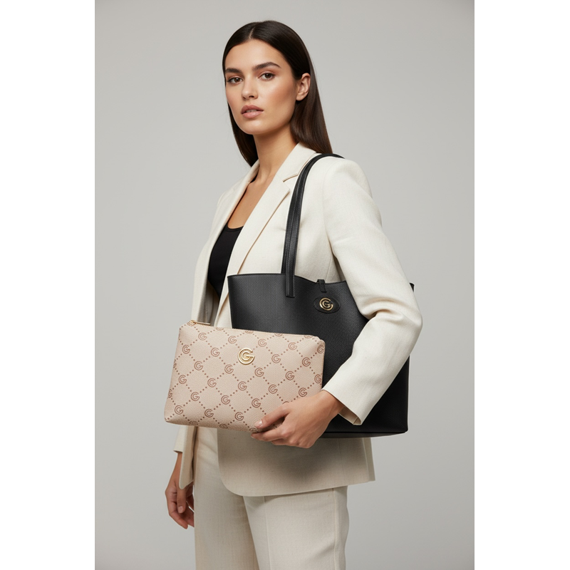 Gabriella G Firenze Shoppingväska Luana Svart 9