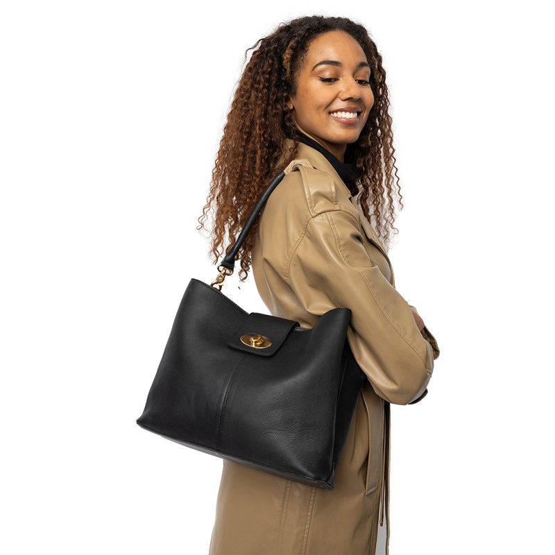 RE:DESIGNED Crossbody Carola Big Sort/Guld 2