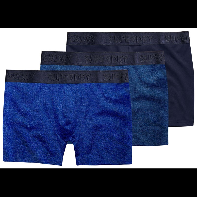 Superdry Boksershorts Multi 3-pack Blå Str XL