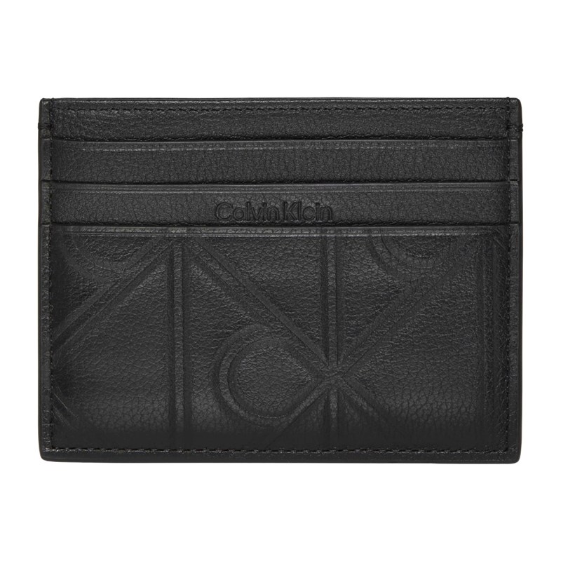 Calvin Klein Korthållare Embossed Emblem Svart 1