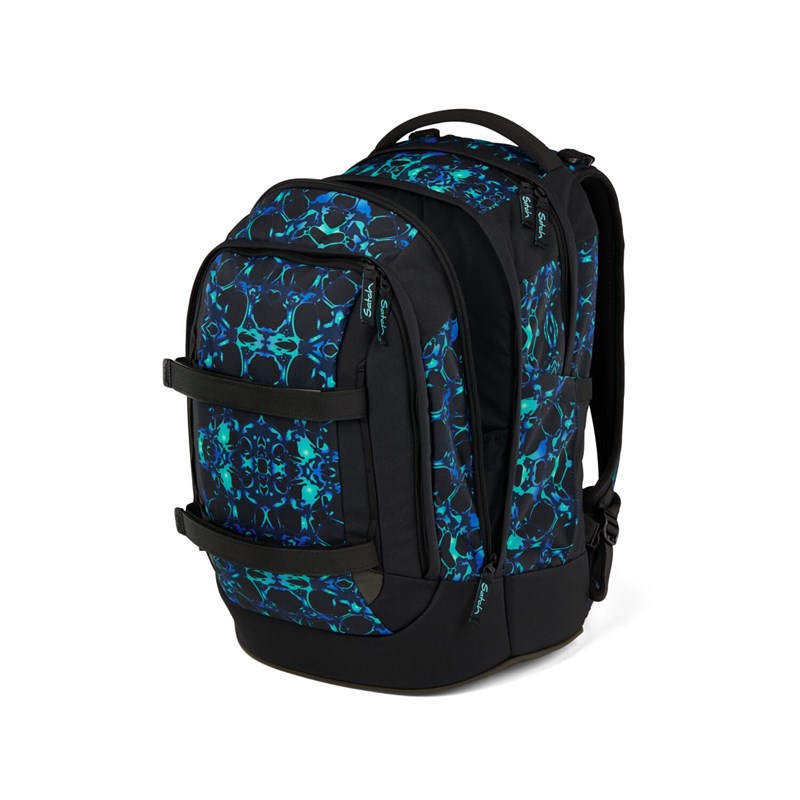 Satch Skolväska Pack Caleido Blue Svart/Turkos 8