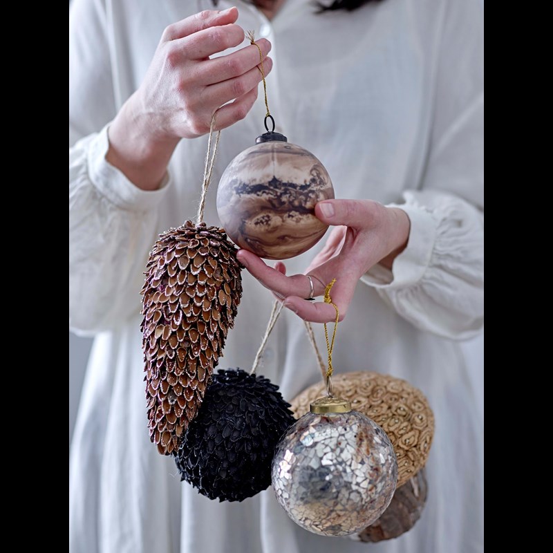 Bloomingville Julepynt Grankogle Natur 3