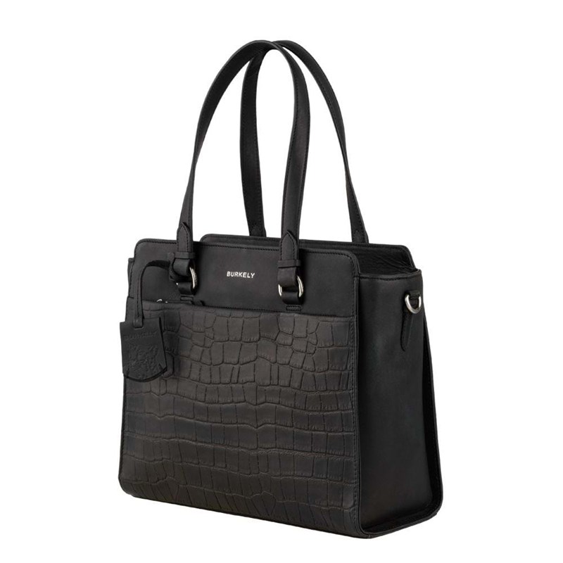 Burkely Håndtaske S Croco Caia Sort/Croco 4