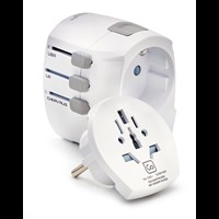 Go Travel Worldwide adaptor + USB Vit 1